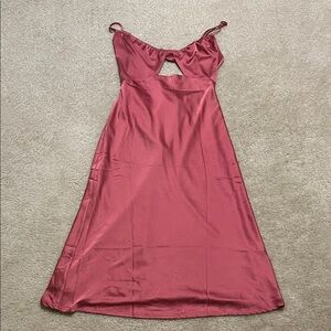 Petal & Pup Satin Slip Dress in Dusty Rose